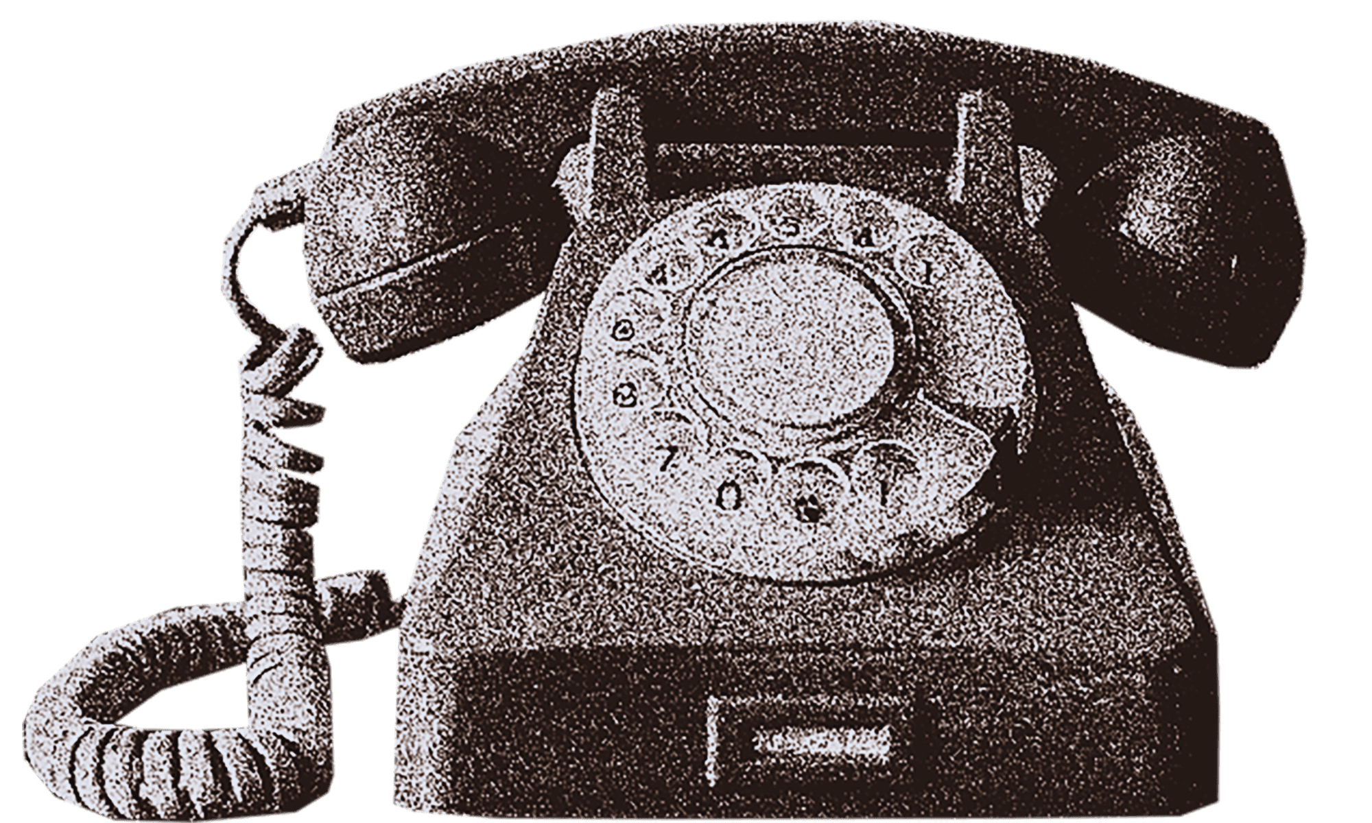 Vintage Telefon als Kontaktmotiv